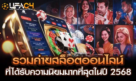 รวมค่ายสล็อตออนไลน์ยอดนิยมปี 2568 บน UFAC4 ยูฟ่า4C เว็บตรงในเครือ UFABET