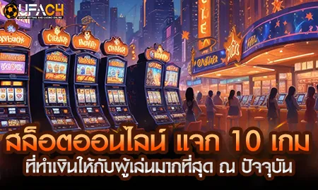 เกมสล็อตออนไลน์ แจก 10 ที่ทำเงินให้กับผู้เล่นมากที UFAC4 ยูฟ่า4C ปี 2569