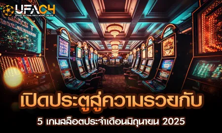 เปิดประตูสู่ความรวยกับ 5 เกมสล็อตประจำเดือนมิถุนาย UFAC4 ยูฟ่า4C ปี 2569